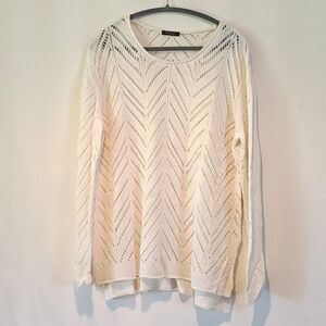 Fylo Oversized Chevron Knit Sweater